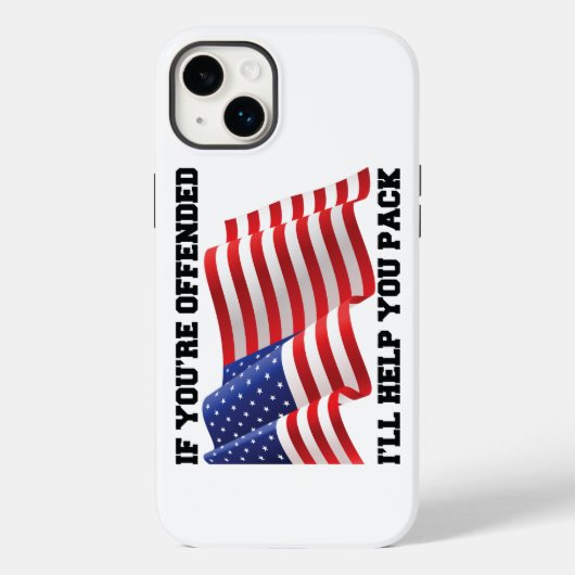 Amerikaanse patriot Case-Mate iPhone case (Achterkant)