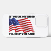 Amerikaanse patriot Case-Mate iPhone case (Achterkant (horizontaal))