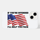 Amerikaanse patriot Case-Mate iPhone case (Achterkant (horizontaal))