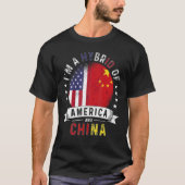 Amerikaanse patriot China vlag Amerikaanse Chinees T-shirt (Voorkant)