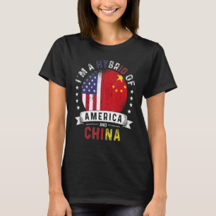 Amerikaanse patriot China vlag Amerikaanse Chinees T-shirt