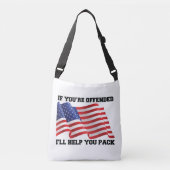 Amerikaanse patriot crossbody tas (Voorkant)