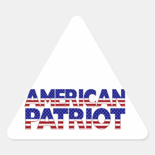 Amerikaanse patriot driehoek sticker
