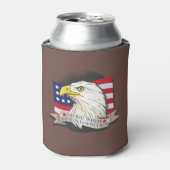 Amerikaanse patriot Eagle Blikjeskoeler (Blikje Voorkant)