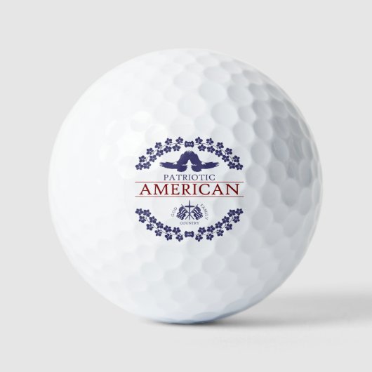Amerikaanse PATRIOT Golfballen (Voorkant)