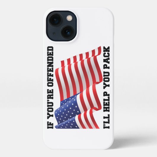 Amerikaanse patriot iPhone hoesje (Achterkant)