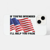 Amerikaanse patriot iPhone hoesje (Achterkant horizontaal)