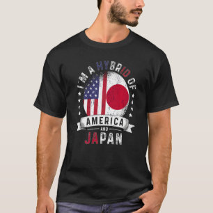 Amerikaanse patriot Japan vlag Amerikaanse Japans T-shirt