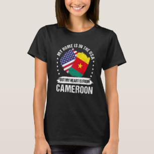 Amerikaanse Patriot Kameroen Vlag Amerikaanse Kame T-shirt