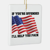 Amerikaanse patriot keramisch ornament (Rechts)