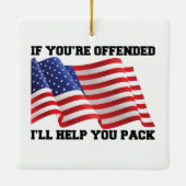 Amerikaanse patriot keramisch ornament (Achterkant)