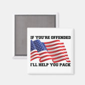 Amerikaanse patriot magneet (Voorkant / Achterkant)