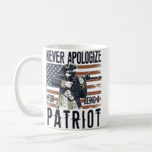 Amerikaanse Patriot "Nooit Spijt" Minutemen Koffiemok
