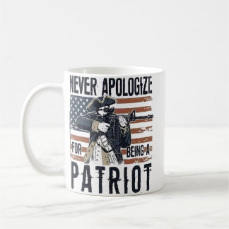 Amerikaanse Patriot "Nooit Spijt" Minutemen Koffiemok