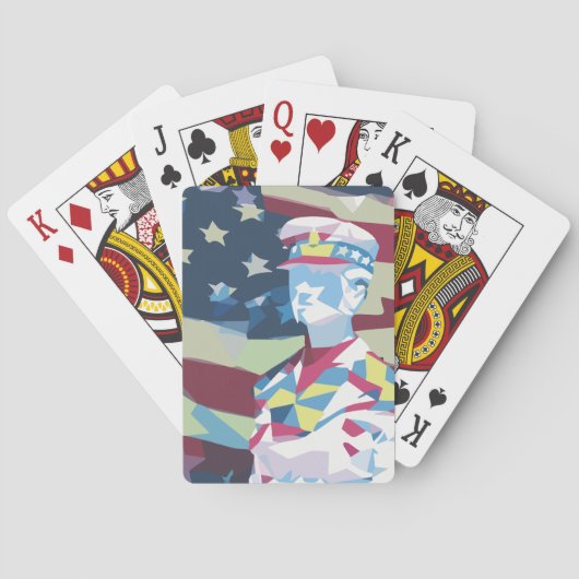 Amerikaanse Patriot Pokerkaarten (Achterkant)