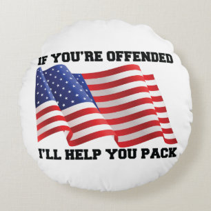 Amerikaanse patriot  rond kussen