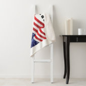 Amerikaanse patriot sherpa deken (In situ)