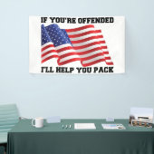Amerikaanse patriot spandoek (Beurs)
