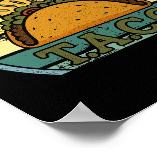 Amerikaanse Patriot T-shirt Funny Let's Go Taco Vr Poster (Hoek)