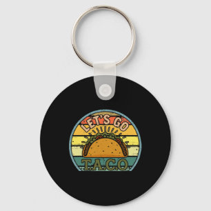 Amerikaanse Patriot T-shirt Funny Let's Go Taco Vr Sleutelhanger