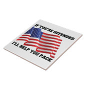 Amerikaanse patriot tegeltje (Zijkant)