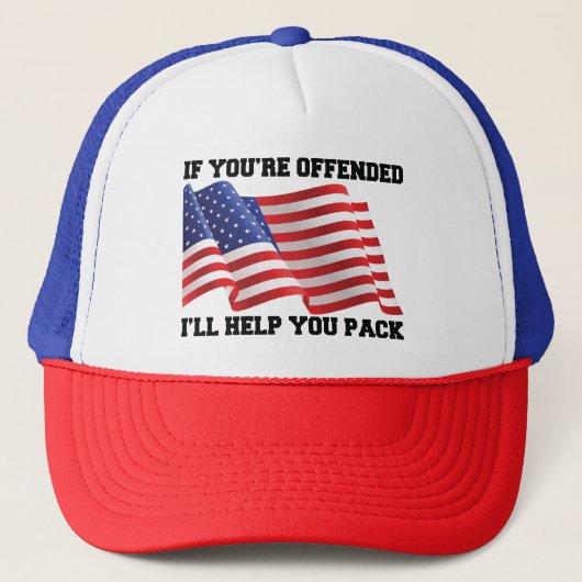 Amerikaanse patriot trucker pet (Voorkant)