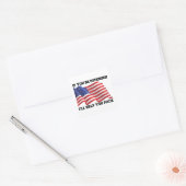 Amerikaanse patriot vierkante sticker (Envelop)