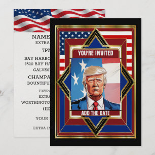 Amerikaanse Patriotische Deco Kaart