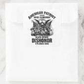 Amerikaanse Patriots 3 Vierkante Sticker (Tas)