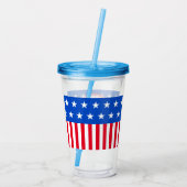 Amerikaanse patriottische 1776 acryl drinkbeker (Achterkant)