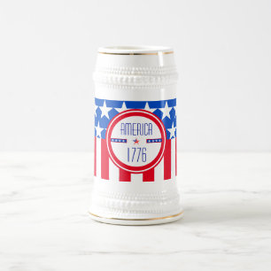 Amerikaanse patriottische 1776 bierpul