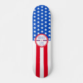 Amerikaanse patriottische 1776 skateboard (Voorkant)