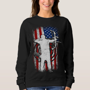Amerikaanse patriottische Amerikaanse vlag 4 juli  Trui