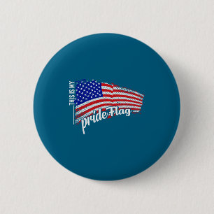 Amerikaanse Patriottische Amerikaanse Vlag Vrijhei Ronde Button 5,7 Cm
