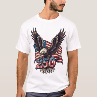 Amerikaanse patriottische Amerikaanse zeearend 4 j T-shirt