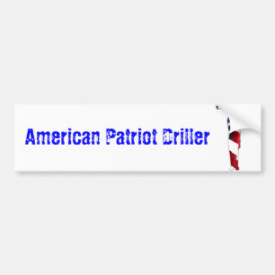 Amerikaanse Patriottische Boorder Bumpersticker