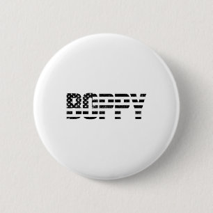 Amerikaanse Patriottische Boppy Vaderdag Amerikaan Ronde Button 5,7 Cm