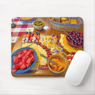 Amerikaanse patriottische charcuterie-partijplank muismat