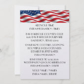 Amerikaanse patriottische deco-kerstuitnodiging kaart (Achterkant)