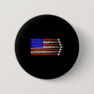 Amerikaanse patriottische gevechtsvliegtuigen usa ronde button 5,7 cm
