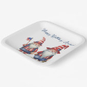 Amerikaanse Patriottische Gnomen Papieren Bordje (Gebogen)