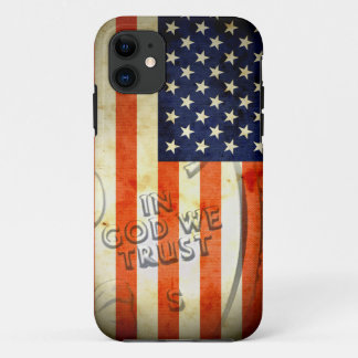 Amerikaanse Patriottische In God We Trust iPhone 5 11 Hoesje