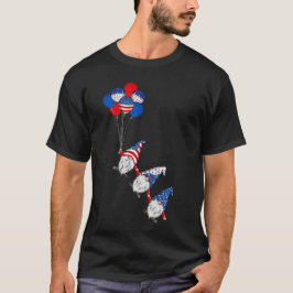Amerikaanse patriottische kabouters VS vlag 4 juli T-shirt