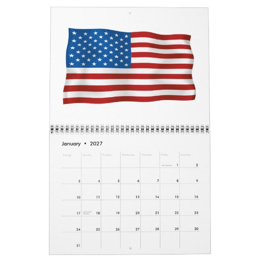 Amerikaanse Patriottische kalender (Jan 2027)