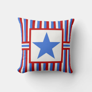 Amerikaanse Patriottische Moderne Folk Art Worpkus Kussen