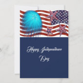 Amerikaanse patriottische partij Firecracker Kaart (Achterkant)