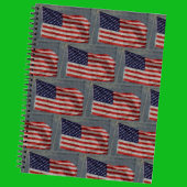Amerikaanse Patriottische Stars & Stripes vlag Notitieboek