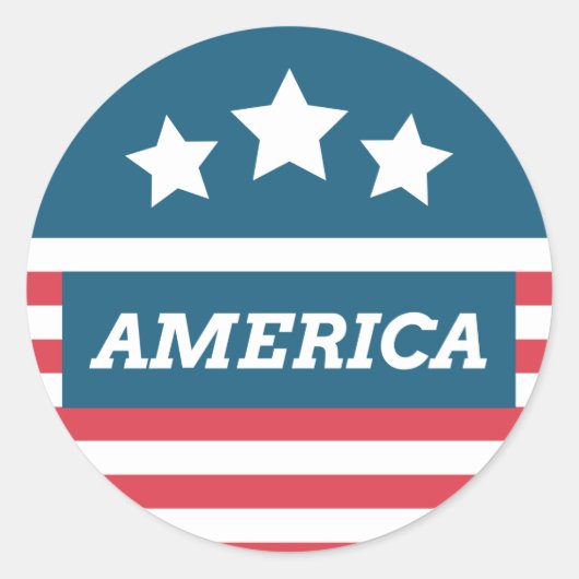 Amerikaanse Patriottische Sticker (Voorkant)