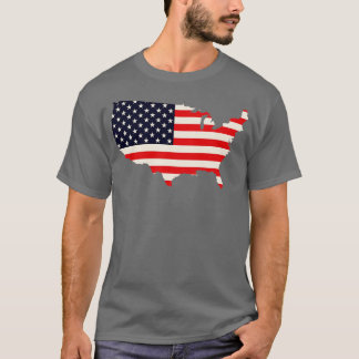 Amerikaanse patriottische vlag t-shirt