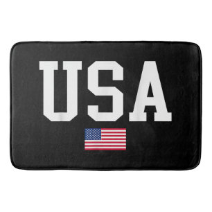 Amerikaanse patriottische vlag voor Kinder mannenj Badmat